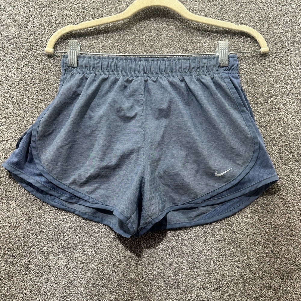 Nike Dry-Fit Tempo Running Shorts Small Blue Brief Lined Lightweight Comfort